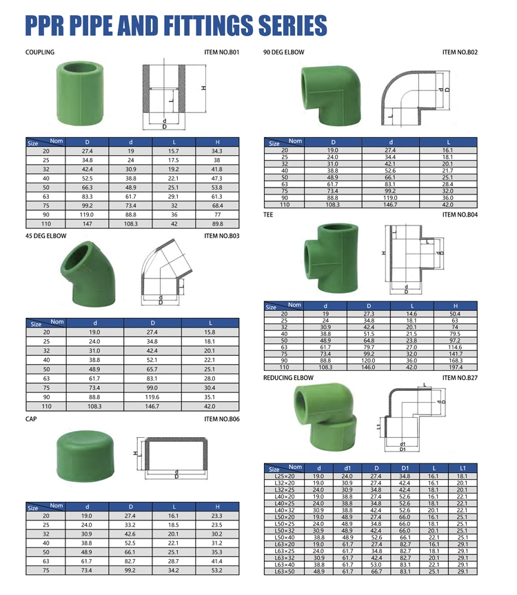 50 mm HDPE Drainage Pipe and Fittings Sock Fusion Coupling for Contral Flow Water