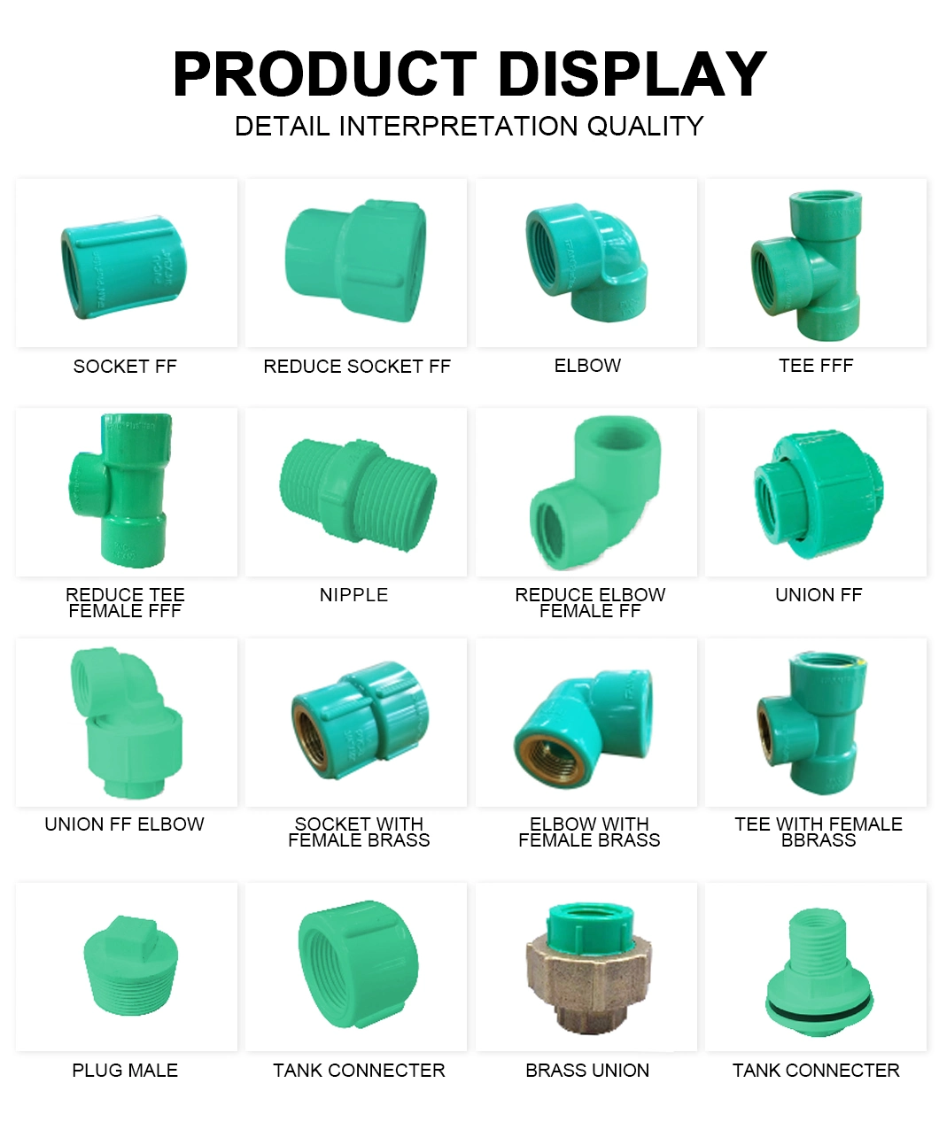 Ifan Free Sample All Size Bsp PVC Fitting UPVC Bushing