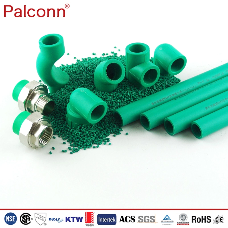 Pn16 Bar 20*2.8mm Green White Color PPR Pipe and Fittings for Cold Water