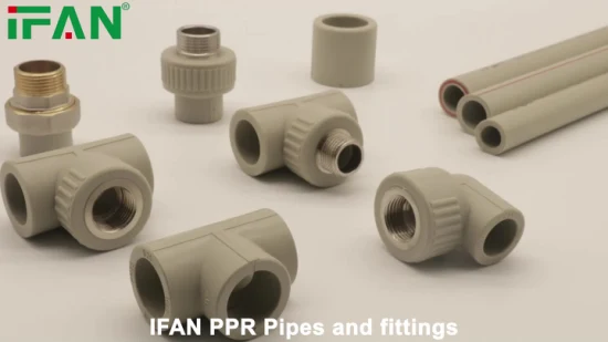 Ifan ホット販売 PPR プラスチックパイプ水道管プラスチックブラウン色 Pn20 20-110 ミリメートルパイプ給水用
